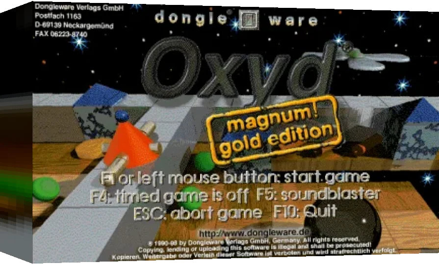 Oxyd magnum! Gold — box-3D (WOR)