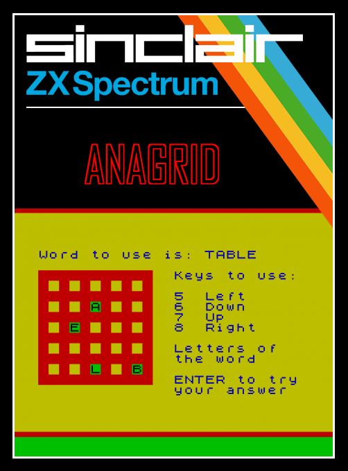 Anagrid box art
