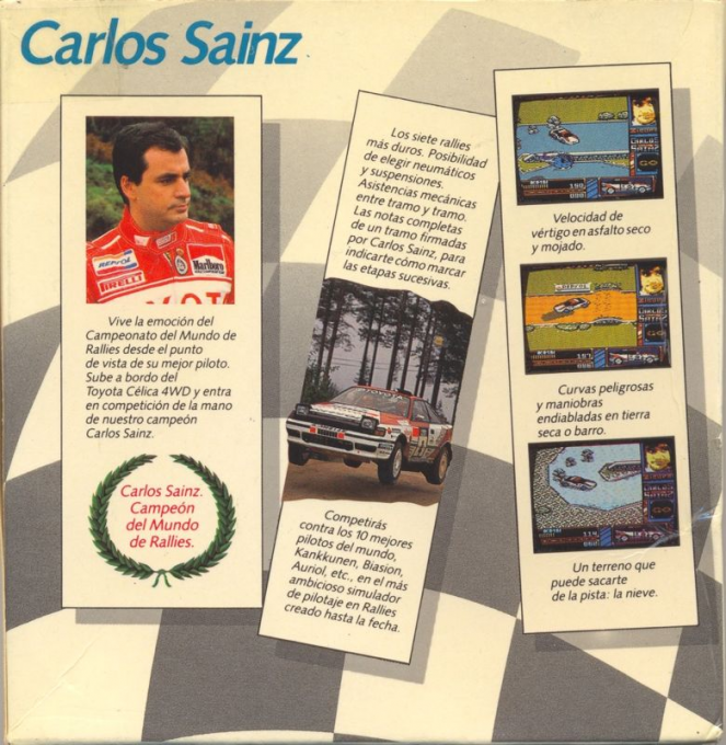 Carlos Sainz - Campeonato del Mundo de Rallies — box-2D-back (SP)