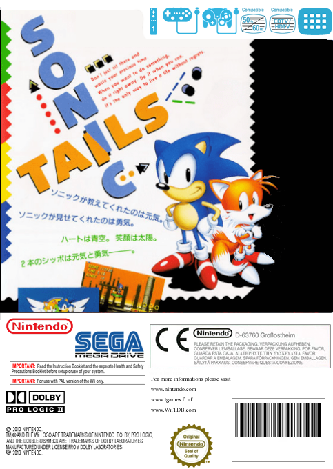 Sonic the Hedgehog 2 — box-2D-back (JP)