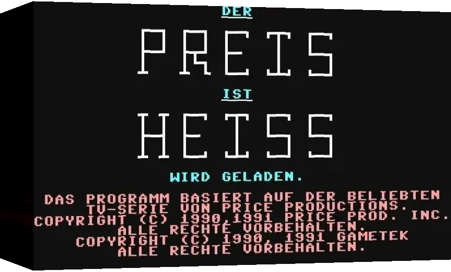 Preis Ist Heiss, Der — box-3D (WOR)