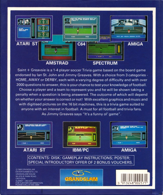Saint And Greavsie — box-2D-back (EU)