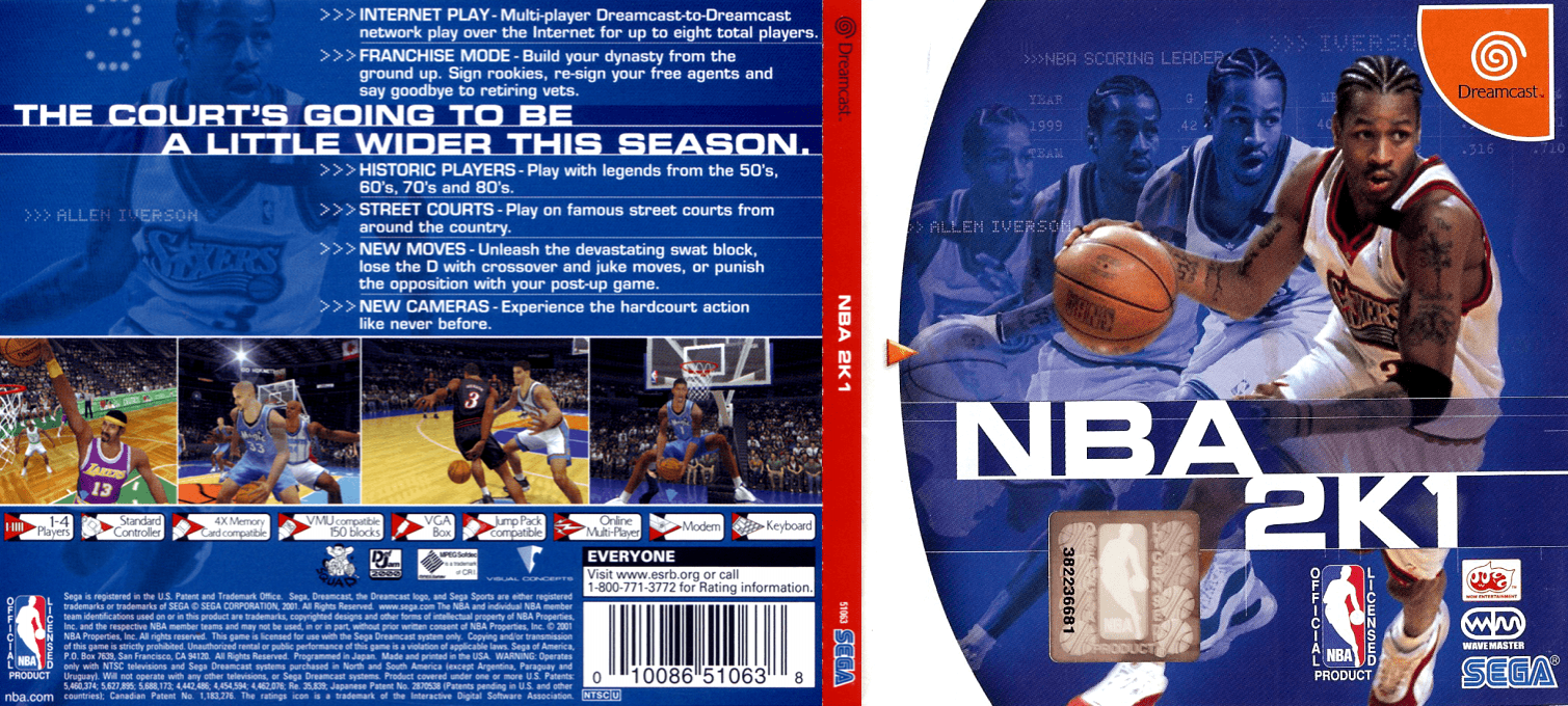 NBA 2K1 — box-texture (JP)