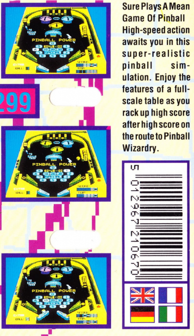 3-D Pinball : Pinball Power — box-2D-back (EU)