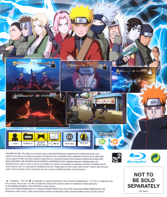 Naruto Shippuden - Ultimate Ninja Storm 2 — box-2D-back (EU)