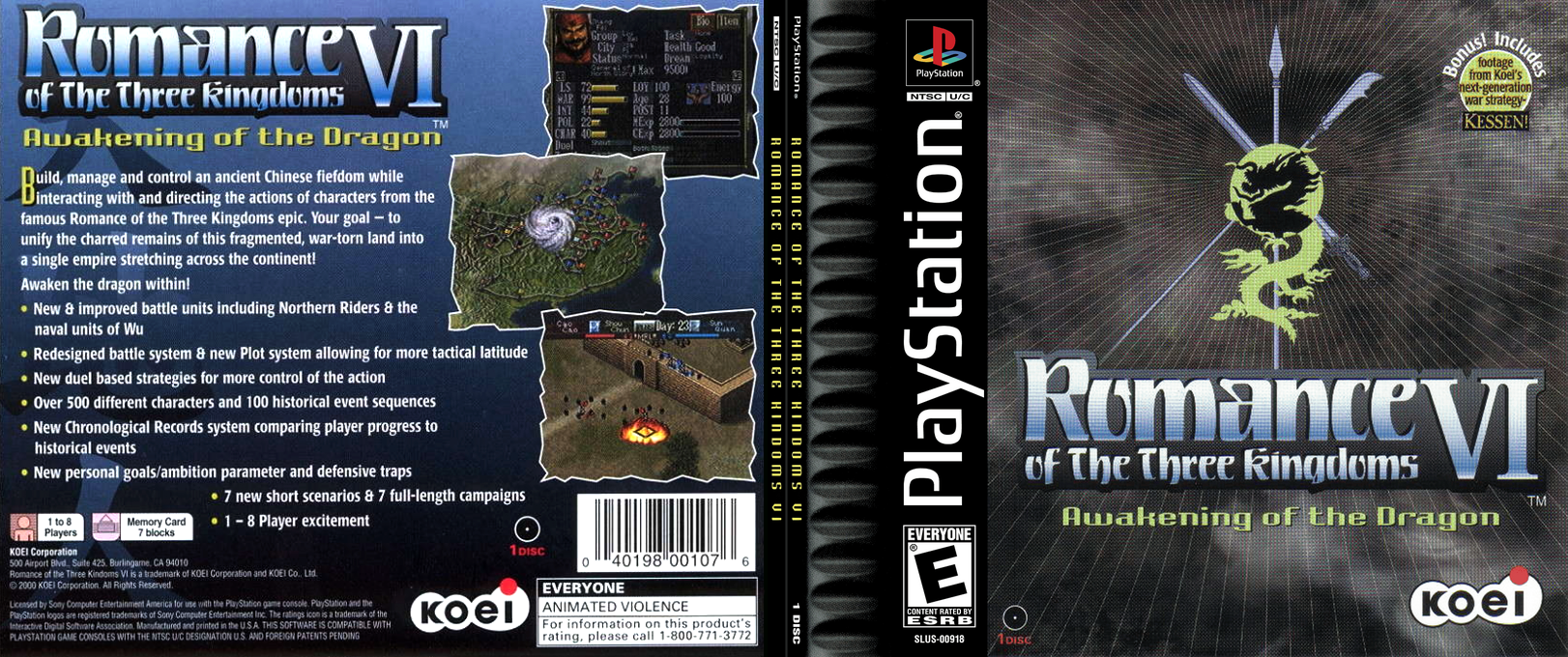 Romance Of The Three Kingdoms 6 — box-texture (US)