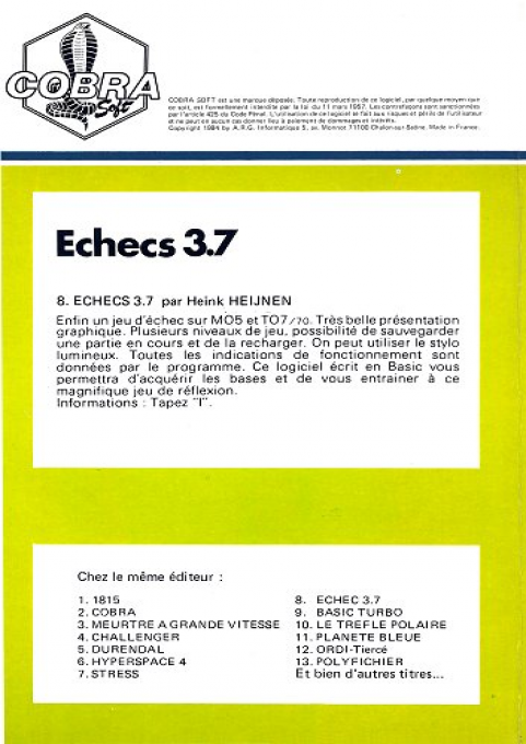 Echecs 3.7 — box-2D-back (WOR)