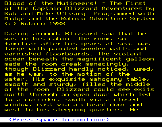 Blood Of The Mutineers - A Captain Blizzard Adventure — ss (EU)