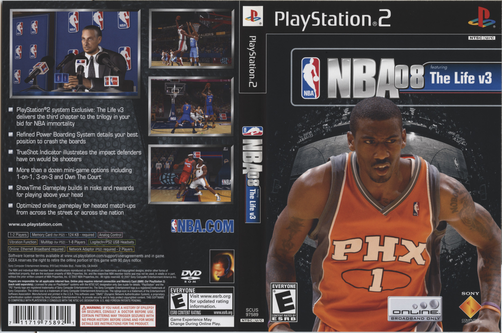NBA 08 featuring the Life Vol. 3 — box-texture (US)