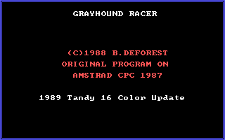 Grayhound Racer box art