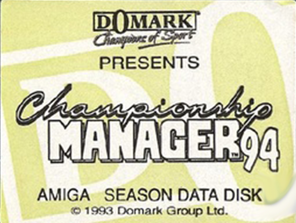 Championship Manager '94 Season Disk - End of Season '93-'94 — support-texture (EU)
