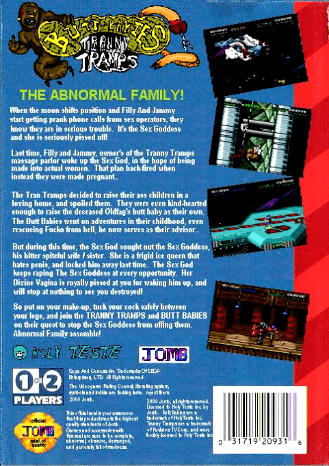 Abnormal Family : Butt Babies and Tranny Tramps — box-2D-back (WOR)