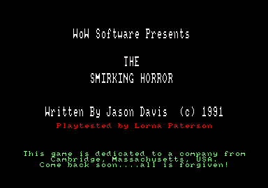 Smirking Horror, The — sstitle (EU)