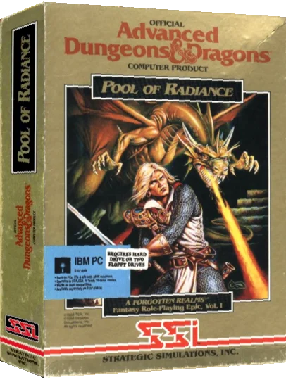 Pool Of Radiance — box-3D (US)