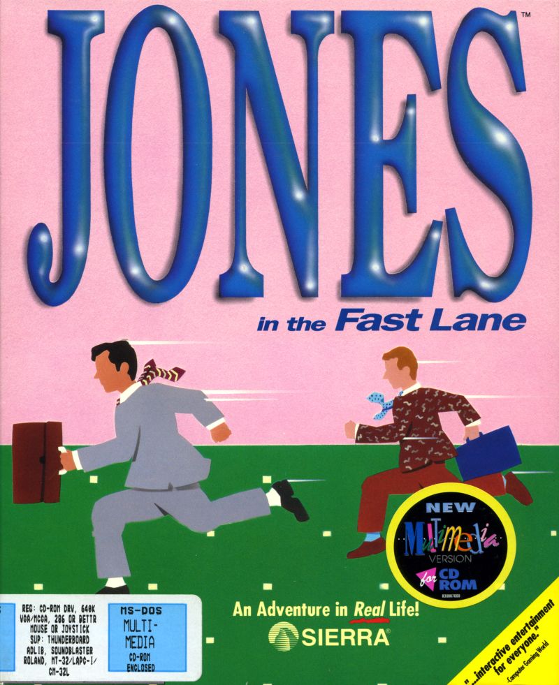 Jones in the Fast Lane: CD-ROM box art