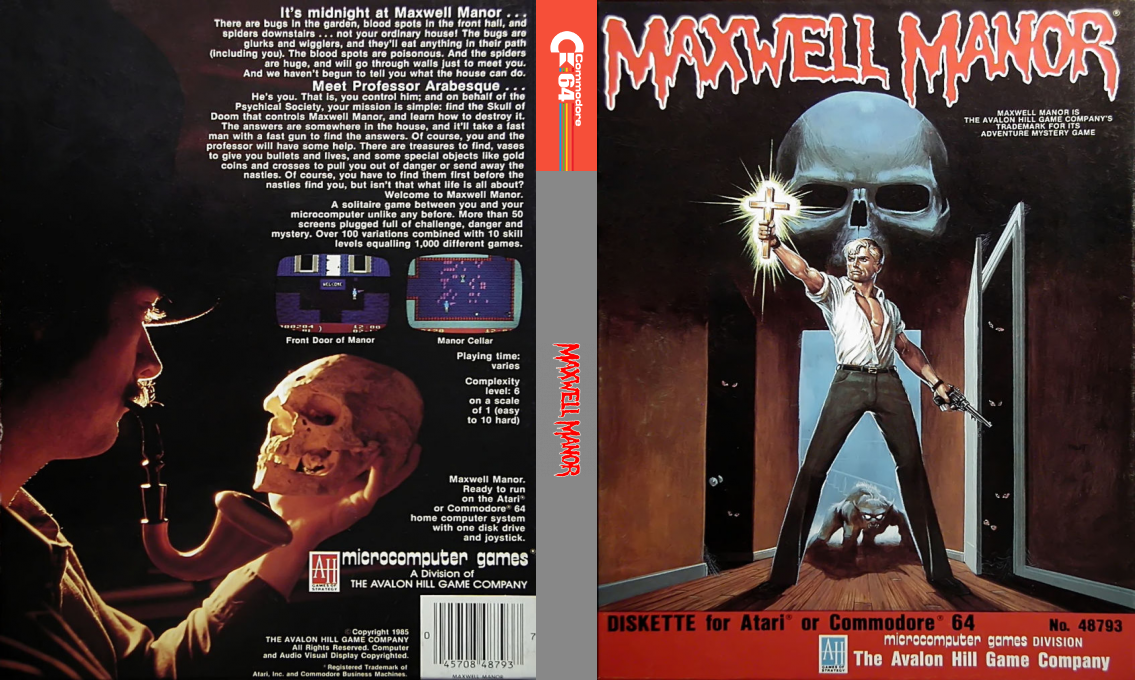 Maxwell Manor : Skull of Doom — box-texture (US)