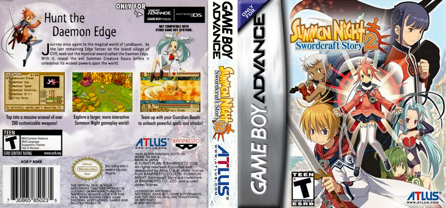Summon Night - Swordcraft Story 2 — box-texture (US)