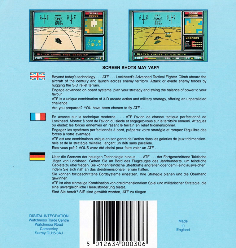 ATF - Advanced Tactical Fighter — box-2D-back (EU)