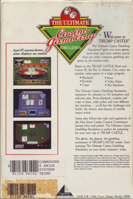 Trump Castle - The Ultimate Casino Gambling Simulation — box-2D-back (US)