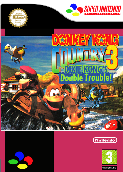 Donkey Kong Country 3 - Dixie Kong's Double Trouble — box-2D (EU)