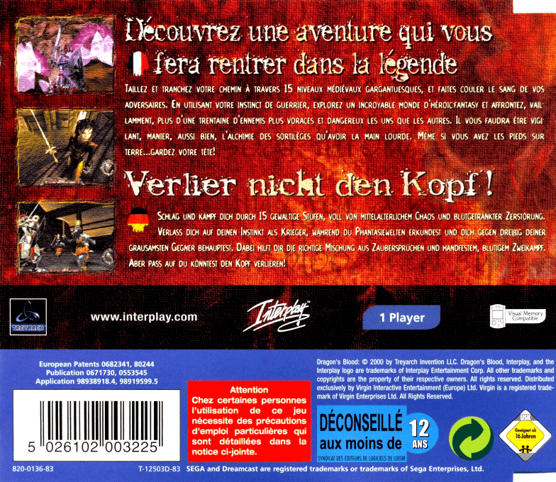Dragons Blood — box-2D-back (EU)