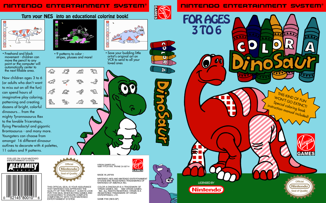 Color a Dinosaur — box-texture (US)