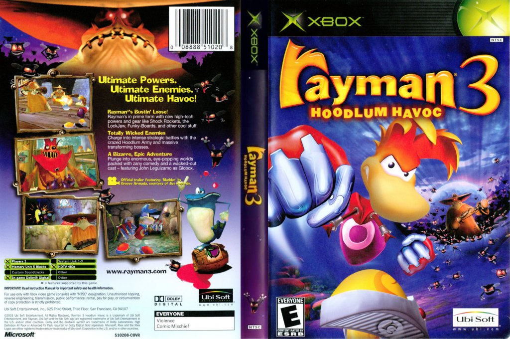 Rayman 3 - Hoodlum Havoc — box-texture (US)
