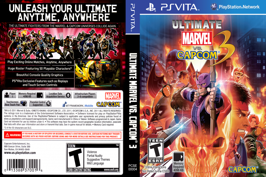 Ultimate Marvel vs Capcom 3 — box-texture (US)