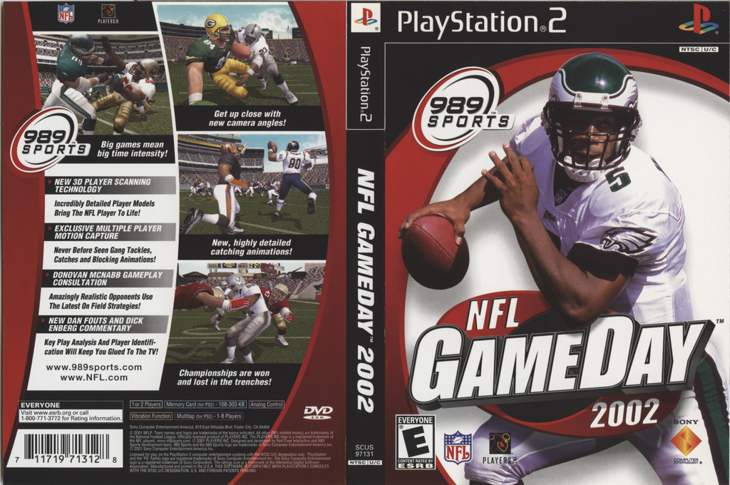 NFL GameDay 2002 — box-texture (US)