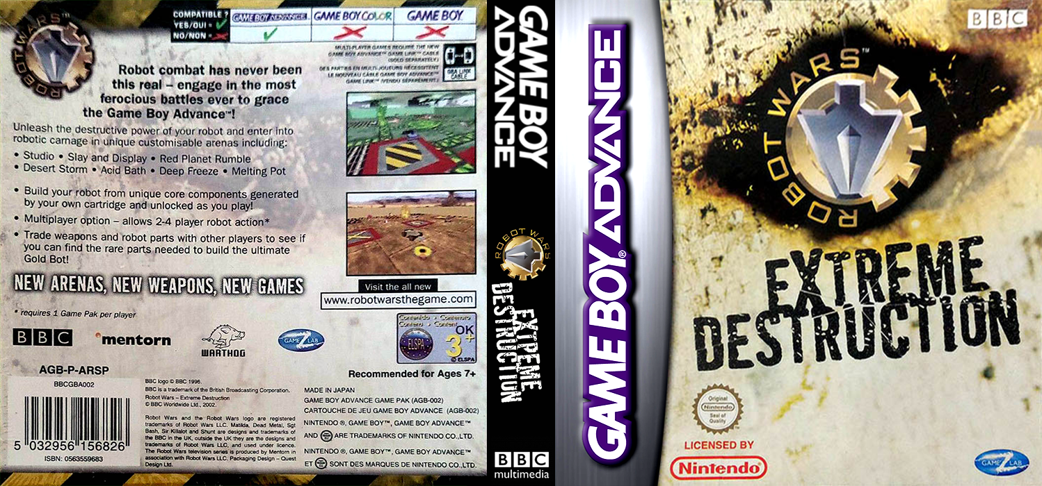 Robot Wars - Extreme Destruction — box-texture (EU)