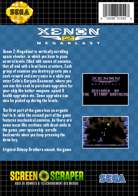 Xenon 2 - Megablast — box-2D-back (SS)