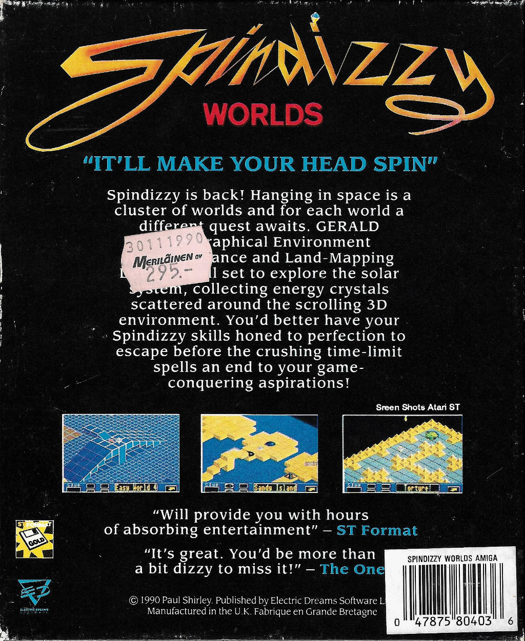 Spindizzy Worlds — box-2D-back (WOR)