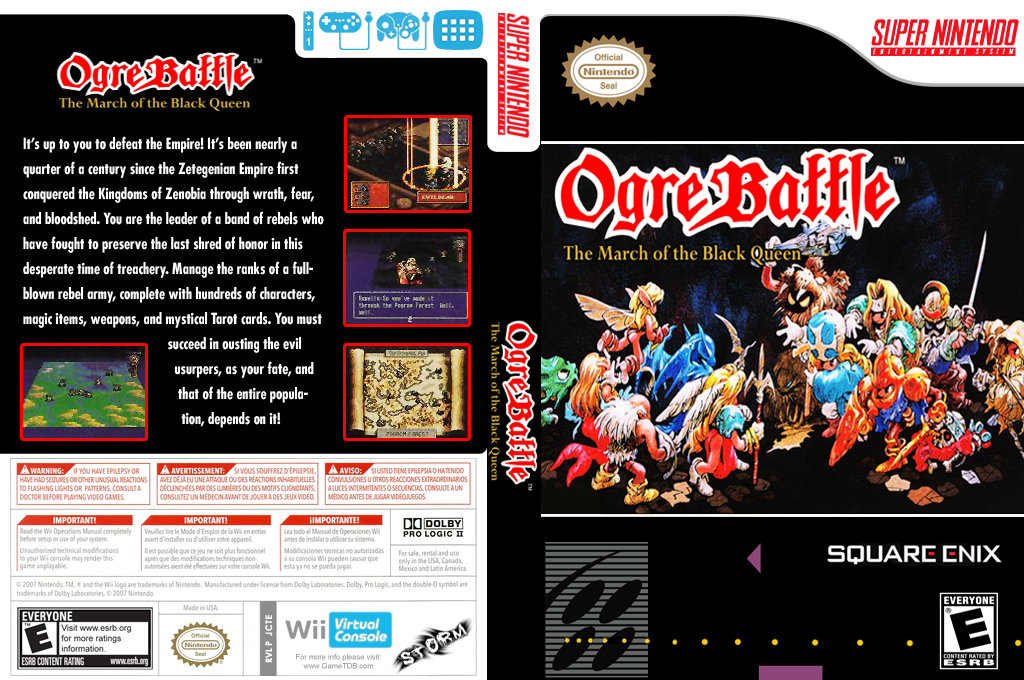 Ogre Battle - The March Of The Black Queen — box-texture (US)