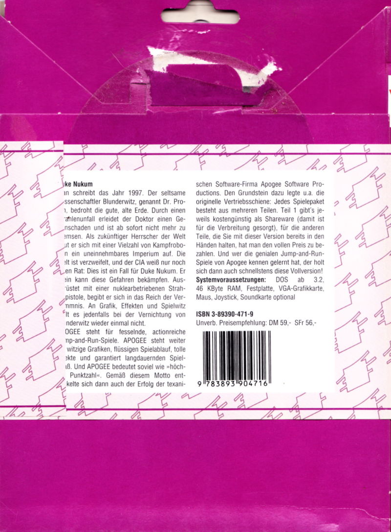 Duke Nukum : Episode 3 Trapped In The Future — box-2D-back (WOR)