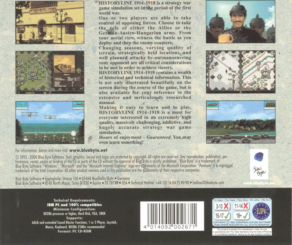 Historyline 1914-1918 — box-2D-back (CUS)
