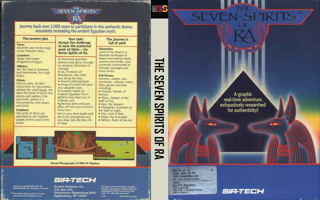 Seven Spirits Of Ra, The — box-texture (US)