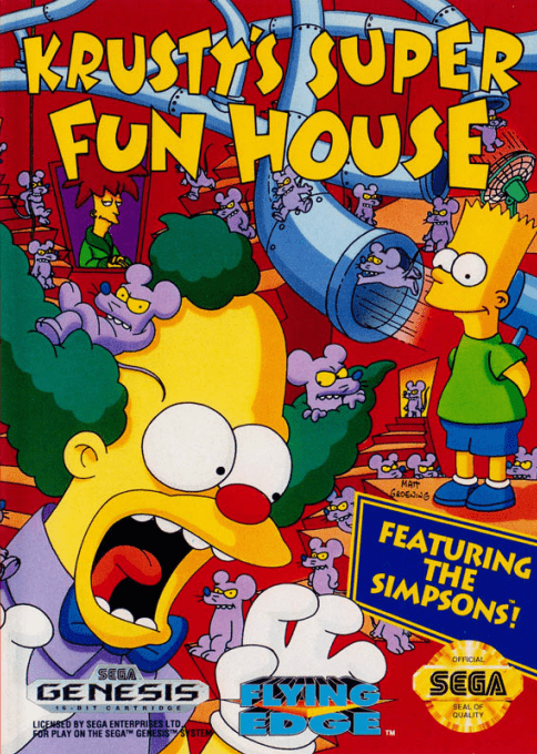 Krusty's Super Fun House box art
