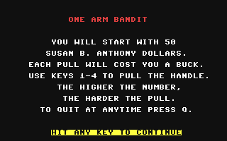 One Arm Bandit — sstitle (WOR)