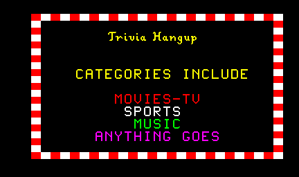 Trivia Hangup — sstitle (WOR)