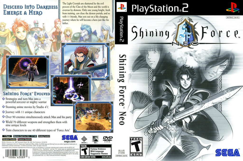 Shining Force Neo — box-texture (US)