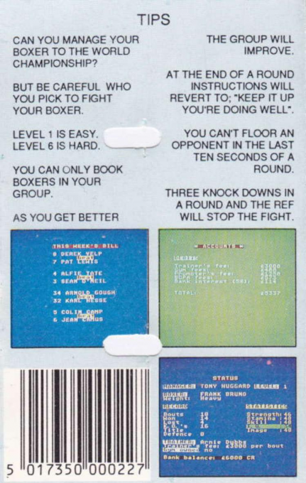 Boxing Manager — box-2D-back (EU)