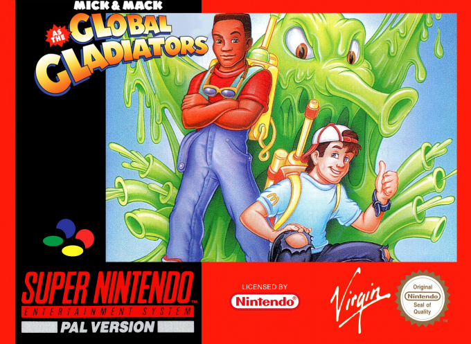 Mick And Mack As The Global Gladiators box art