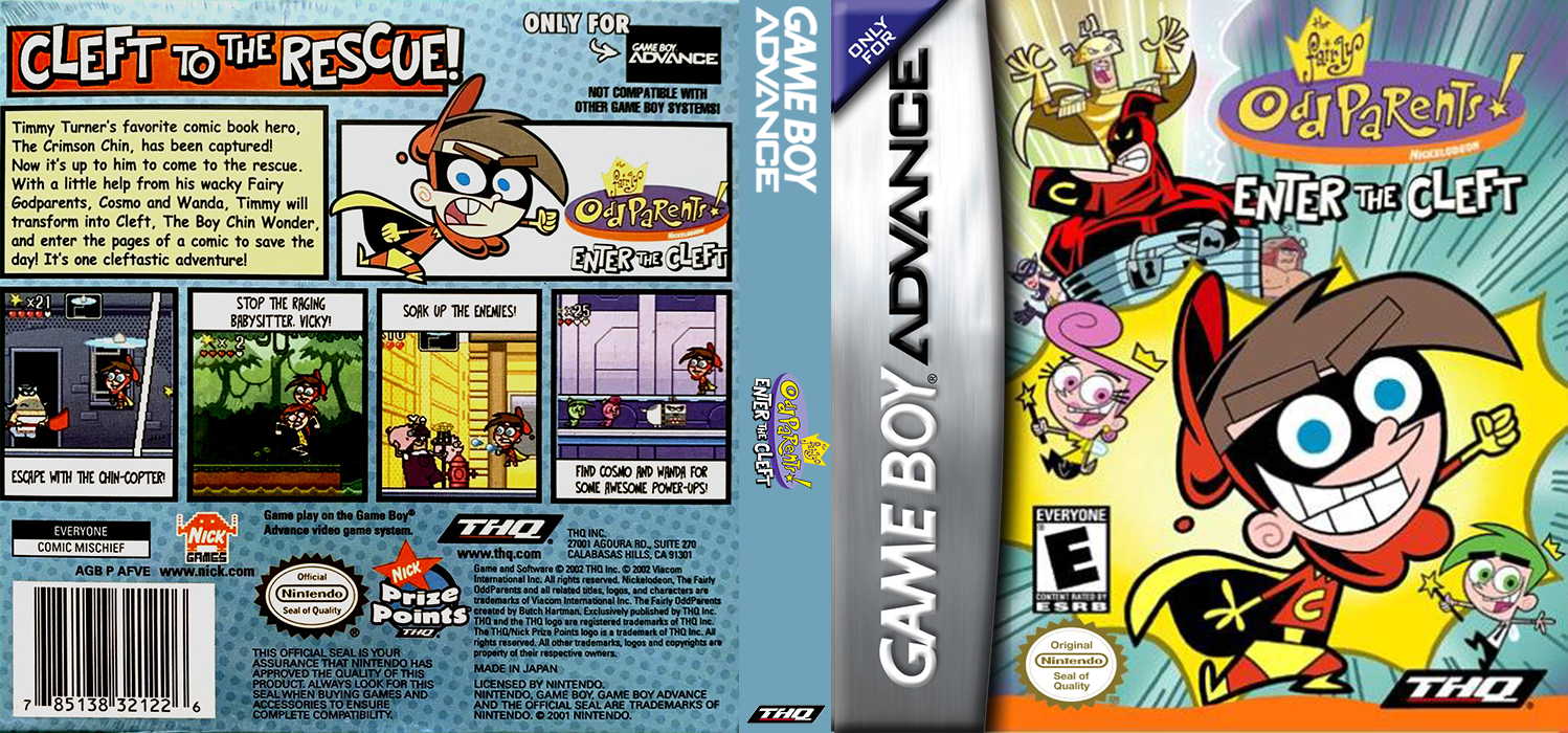 Fairly Oddparents!, The - Enter The Cleft — box-texture (US)