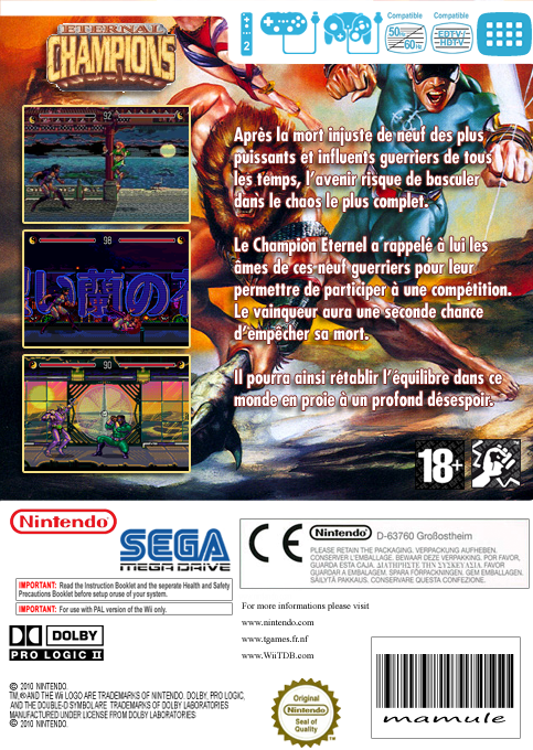 Eternal Champions — box-2D-back (FR)