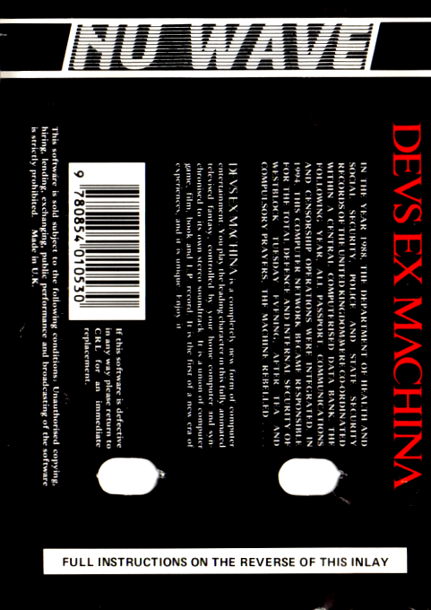Deus Ex Machina — box-2D-back (EU)
