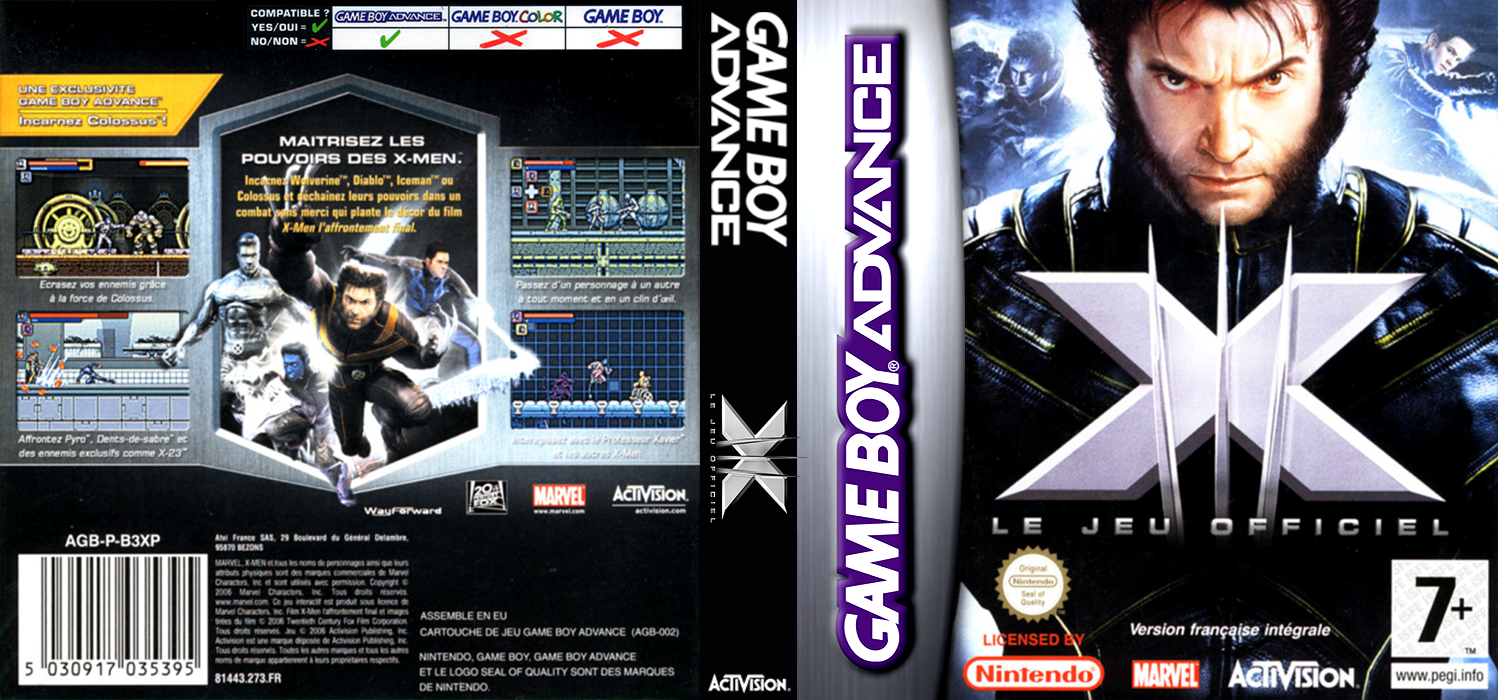 X-Men - The Official Game — box-texture (FR)