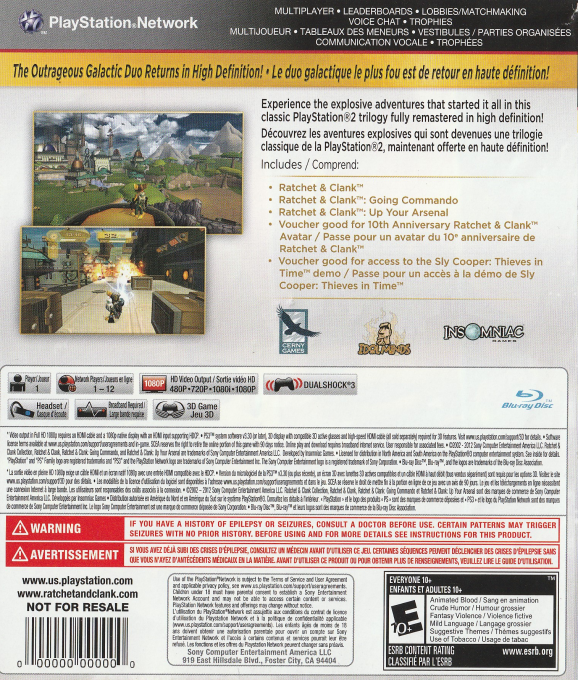 Ratchet & Clank Collection — box-2D-back (CA)