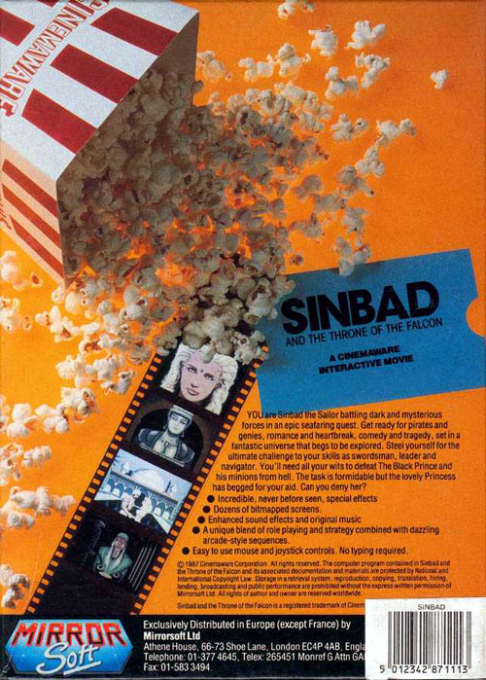 Sinbad and the Throne of the Falcon — box-2D-back (EU)
