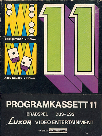 Videocart-11 - Backgammon, Acey-deucey — box-2D (SE)