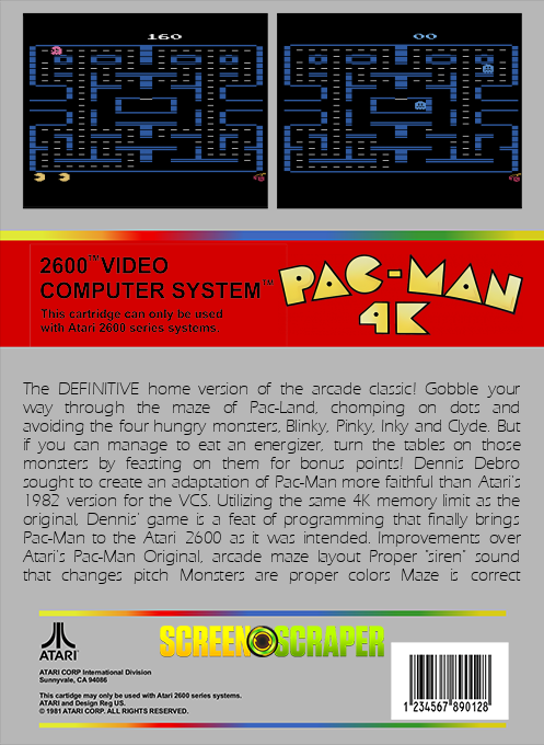 Pac-Man 4K — box-2D-back (SS)